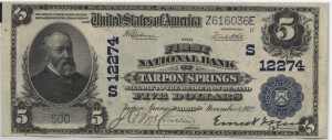 1902 Plain Back $5 Note Charter #12274