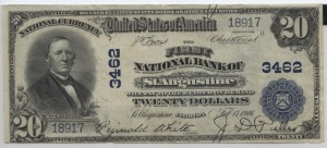 1902 Plain Back $20 Note Charter #3462