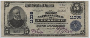 1902 Plain Back $5 Note Charter #11038
