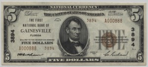 1929 Type 2 $5 Note Charter #3894