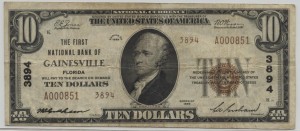 1929 Type 2 $10 Note Charter #3894