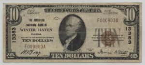 1929 Type 1 $10 Note Charter #13383