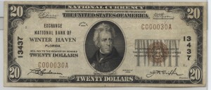 1929 Type 1 $20 Note Charter #13437