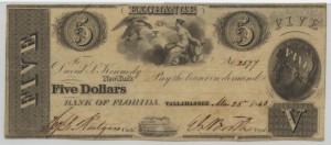 1843 $5 Note