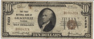 1929 Type 1 $10 Note Charter #7423