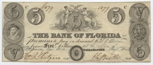 1843 $5 Note