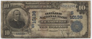 1902 Plain Back $10 Note Charter #S10136