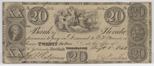 1843 $20 Note