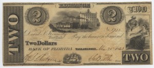 1843 $2 Note