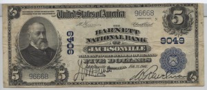 1902 Plain Back $5 Note Charter #9049