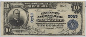 1902 Plain Back $10 Note Charter #9049