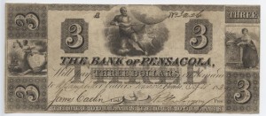 1837 $3 A Plate Note