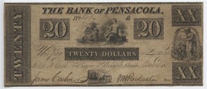 1838 $20 A Plate Note