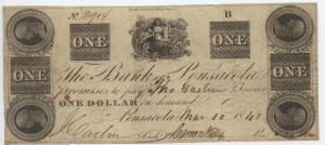 1840 $1 B Plate Note