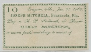1862 .10 Cent Scrip