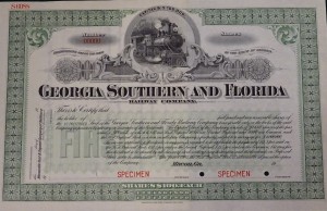 19__ Georgia Southern and Florida Railway Company. Specimen