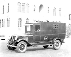 Exchange National Bank of Tampa Armored bank truck