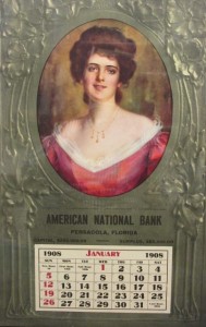 1908 American National Bank Calendar Pensacola, Florida