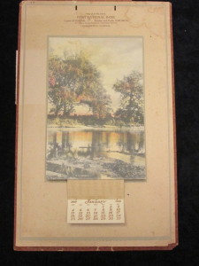 1920 First National Bank Calendar Gainesville, Florida