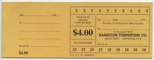 194_ Hamilton Turpentine Co. $4 Unissued