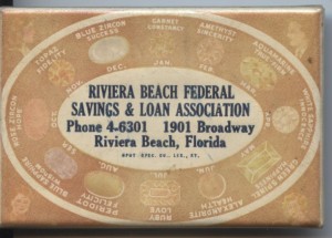 Riviera Beach Federal Savings & Loan Association Mirror Riviera Beach, Florida