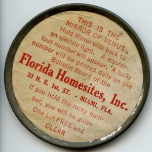 Florida Homesites, Inc. Lucky number 3198 Miami, Florida 