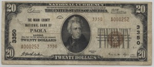 1929 Type 2 $20 Note