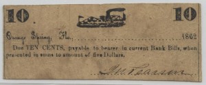 1862 .10 Cent Note