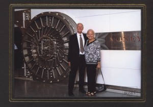 Mr and Mrs. Youngerman at "The Value of Money" exhibit