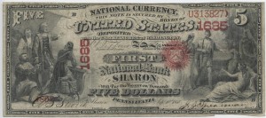 1868 Rare Jeffries-Spinner Treasury Sigs $5 CH# 1685