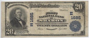 1902 Plain Back $20 CH# 1685e